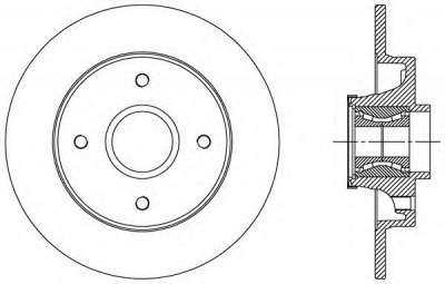 OPEN PARTS bda251030 -  Тормозной диск